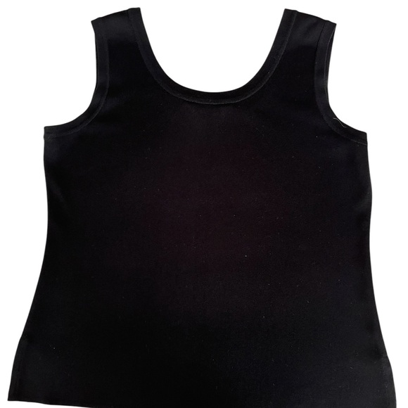 Misook Petite Black Tank Top size M - Picture 3 of 6